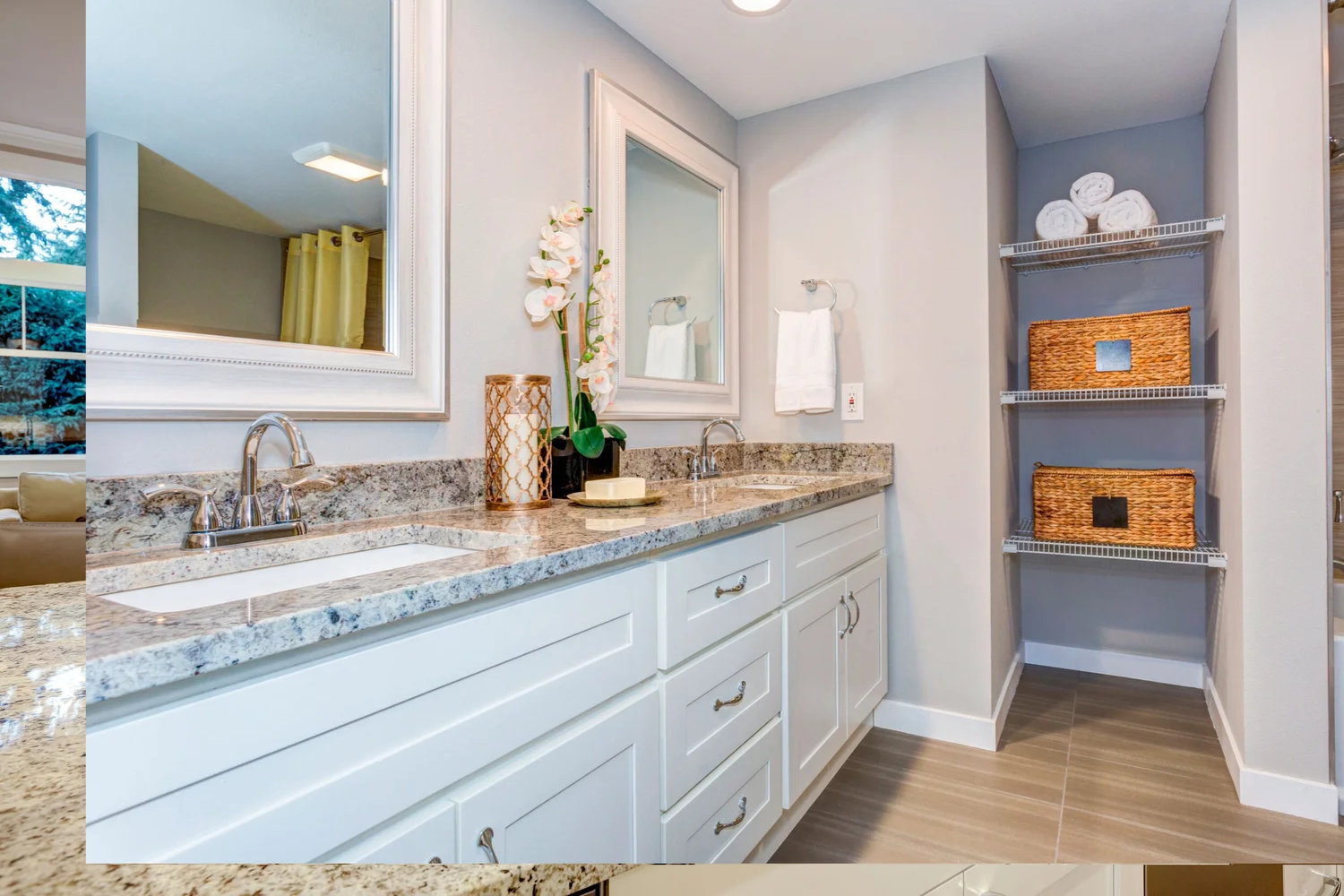 Granite bathroom vanity