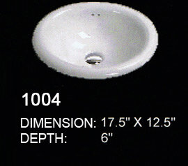 ceramic undermount drop-in 1004