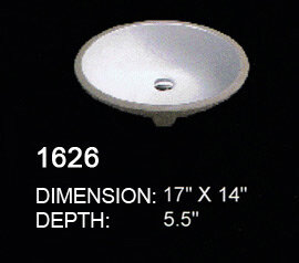 ceramic undermount drop-in 1626
