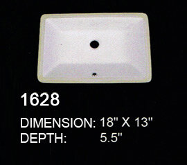ceramic undermount drop-in 1628