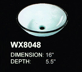 glass sinks wx8048