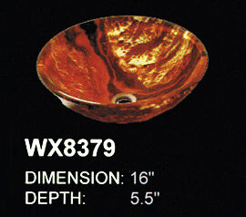 glass sinks wx8379