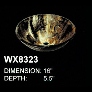 glass sinks wx8323